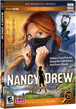 Her Interactive Nancy Drew The Silent Spy front view software packaging