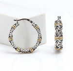 LeCalla 925 Sterling Silver Hoop Earrings for Women | Bali-Style Italian Antique Click-Top Hoop Earrings | Lightweight Vintage Hoop Earring Jewelry Gifts for Women - Image 9