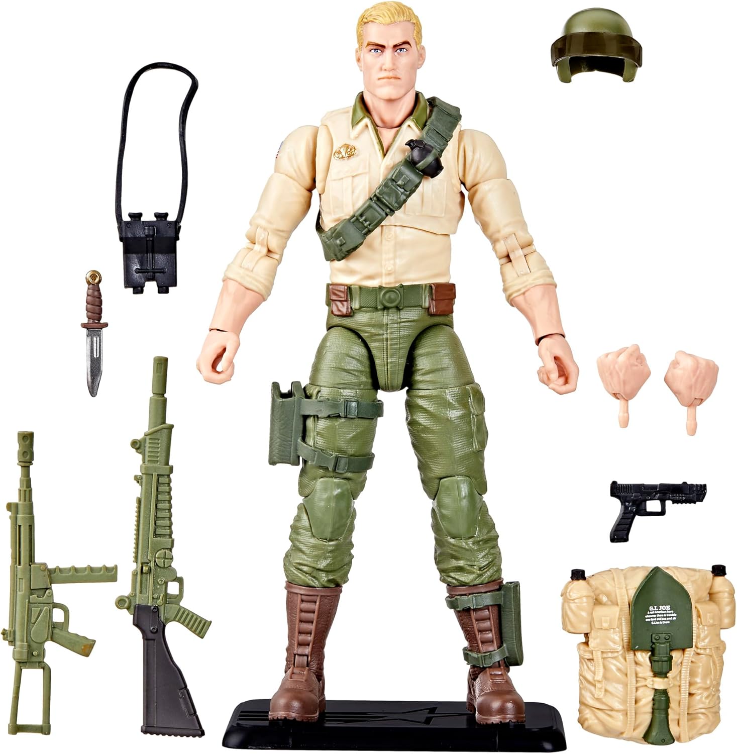 G.I. Joe Classified Series Retro Cardback Duke action figure front view in vintage blister packaging.