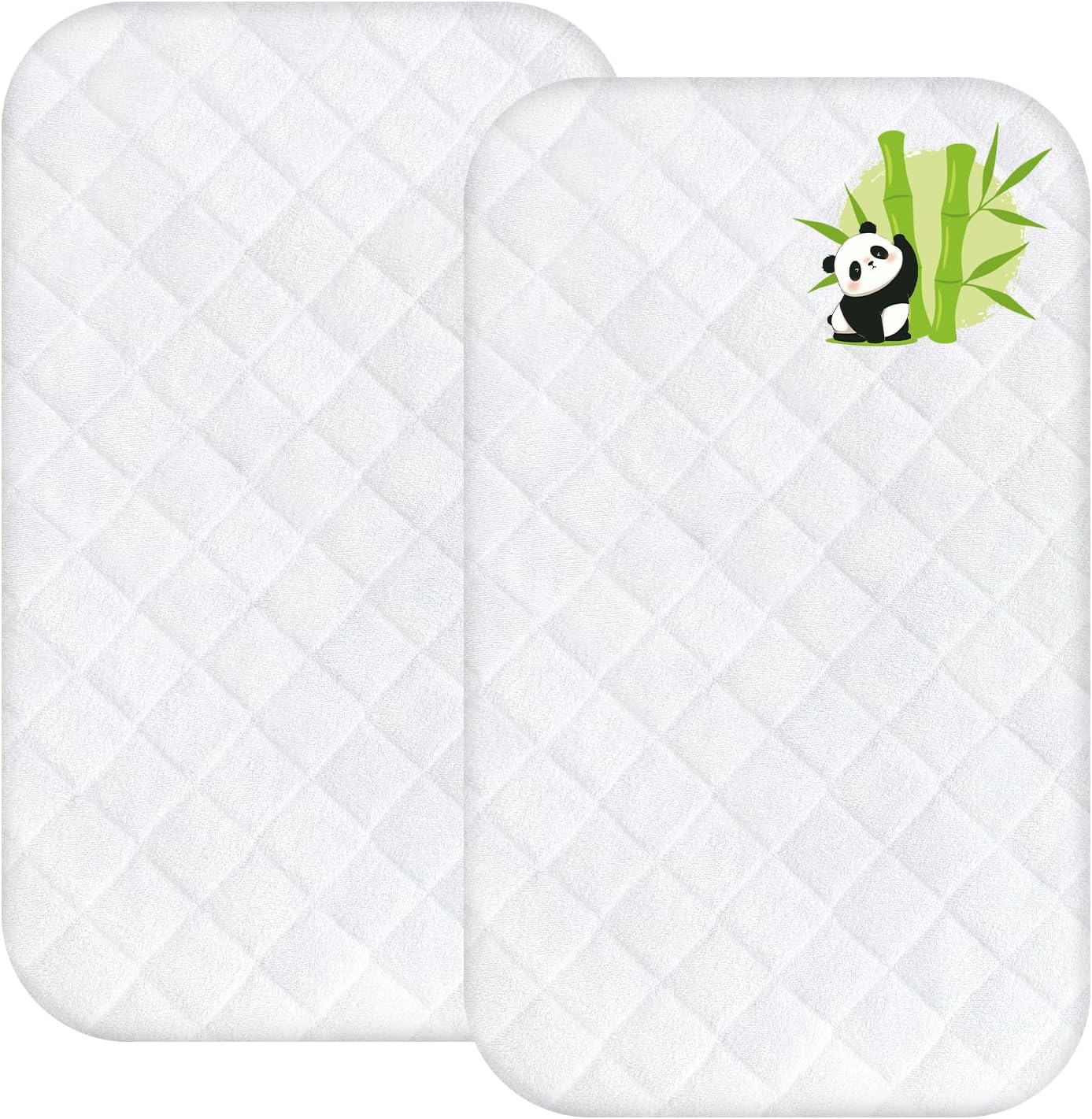 Dms Protector waterproof bassinet mattress cover 2 pack front view