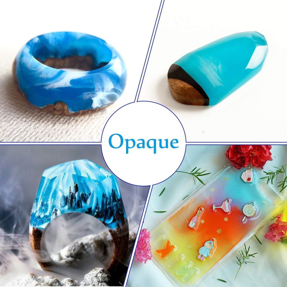 Hand holding a bottle of liquid UV resin pigment during crafting