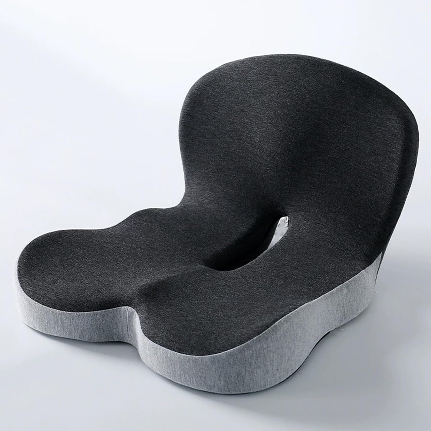 FQEXNFW integrated memory foam seat cushion front view for orthopedic lumbar support