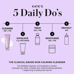 Fragrance free Kate Somerville sensitive skin face wash on white background