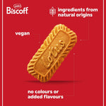 Biscoff Lotus Belgian biscuit texture close up view