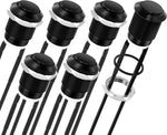DaierTek 6pcs 12mm Momentary Push Button Switch 12V Waterproof Power Pushbutton Small Round Chrome Stainless Metal 2pin N/O - Image 9