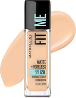 Maybelline Fit Me Matte and Poreless Foundation front view bottle