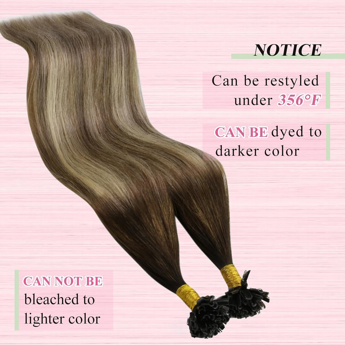 YoungSee human hair extensions color gradient display