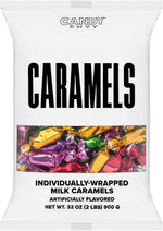 Candy Envy vibrant metallic foil wrapped caramels texture detail