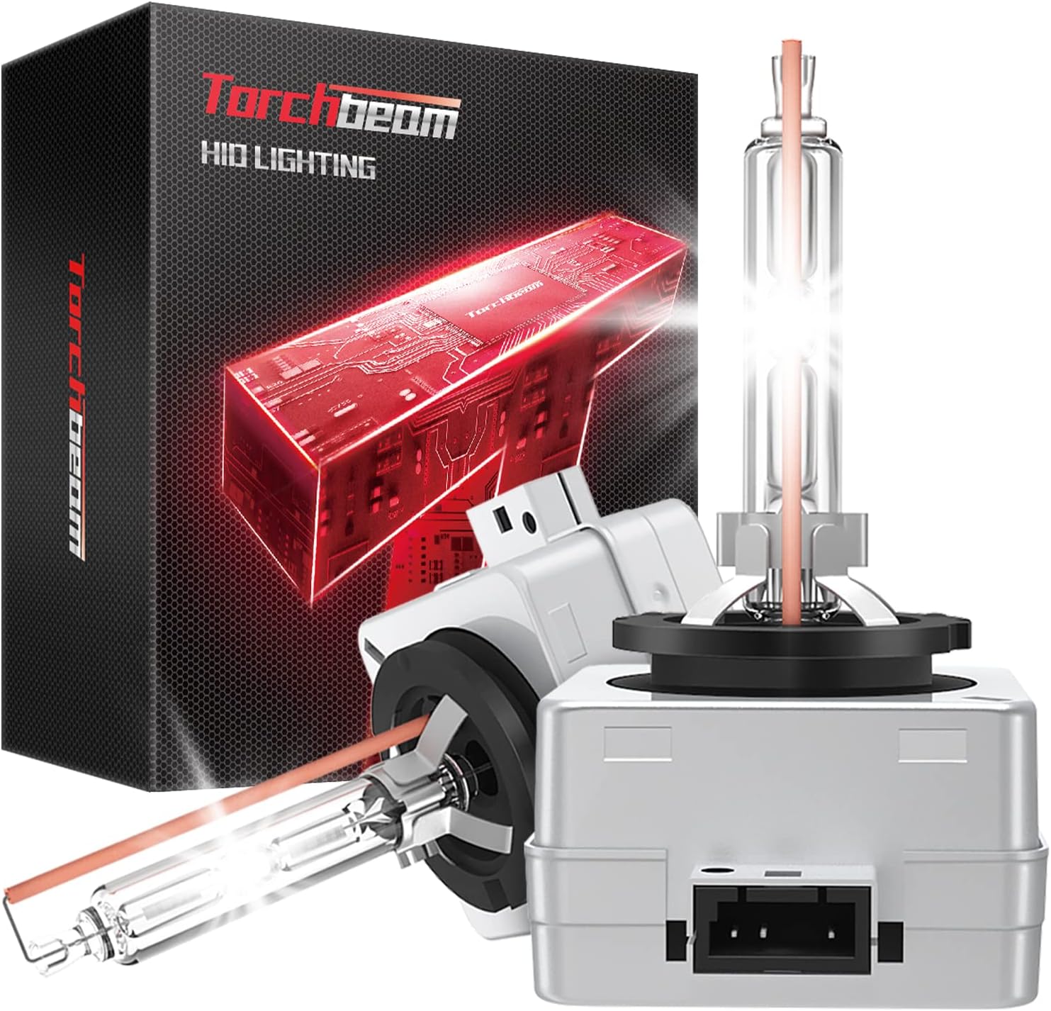 Torchbeam D3S HID Bulbs, 6000K Cool White, 35W 66340 42403 42302 (42403C1) Replace HID Xenon Bulbs, (Not fit Halogen Assembly), Pack of 2 - Image 1