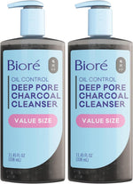 Biore Deep Pore Charcoal Face Wash, Daily Facial Cleanser for Dirt & Makeup Removal, for Oily Skin, Value Size, 11.45 fl oz - Image 12