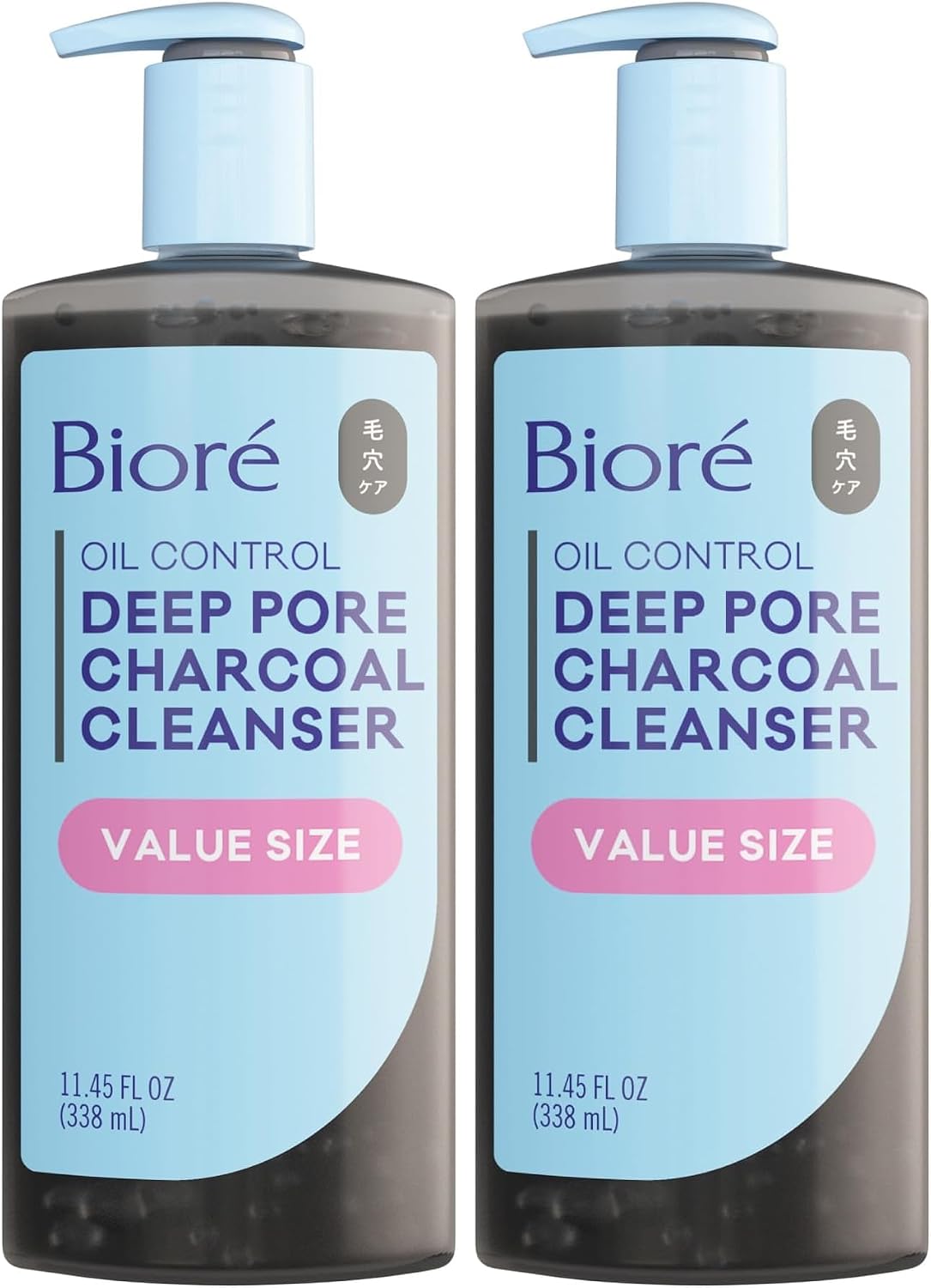 Biore Deep Pore Charcoal Face Wash, Daily Facial Cleanser for Dirt & Makeup Removal, for Oily Skin, Value Size, 11.45 fl oz - Image 12