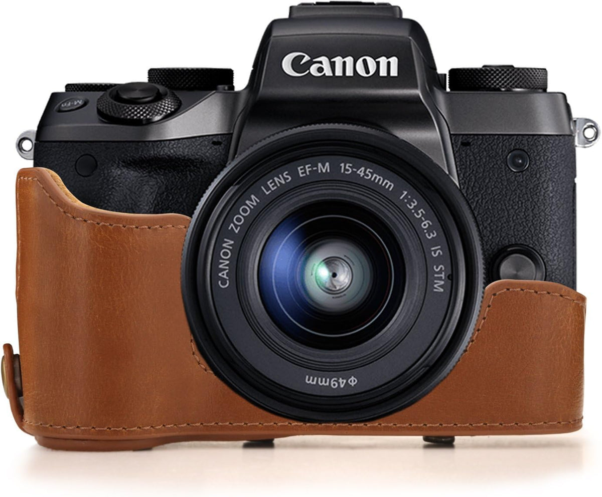 MegaGear Ever Ready leather case open top view