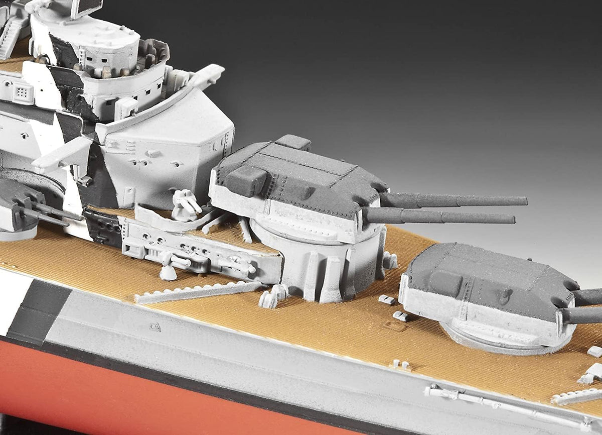 Revell Germany Bismarck model kit instruction and decal sheet