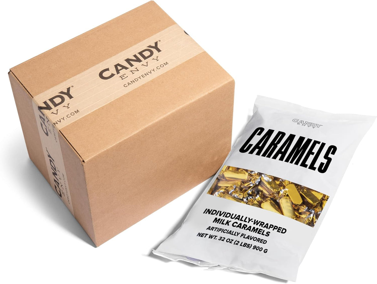Candy Envy - Individually Wrapped Caramels - Gold Wrapper - 2 Pound Bulk Gold Candy - Image 9