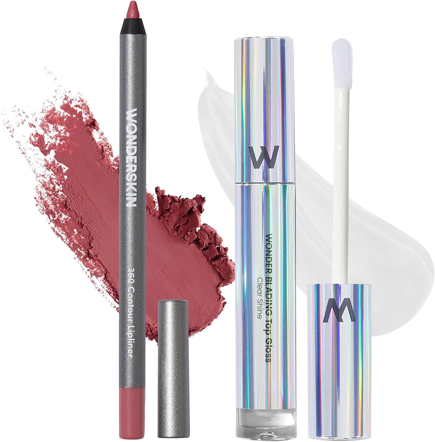 Wonderskin 360 Contour Lip Liner Pencil in Rosewood shade front view