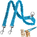 MingXpet 2 Dog Leash, Dog Leash for 2 Dogs, 360 degrees Swivel No Tangle Double Walking Training Leashes for Small Dogs, Comfortable Shock Absorbing Reflective Bungee, Pink - Image 9