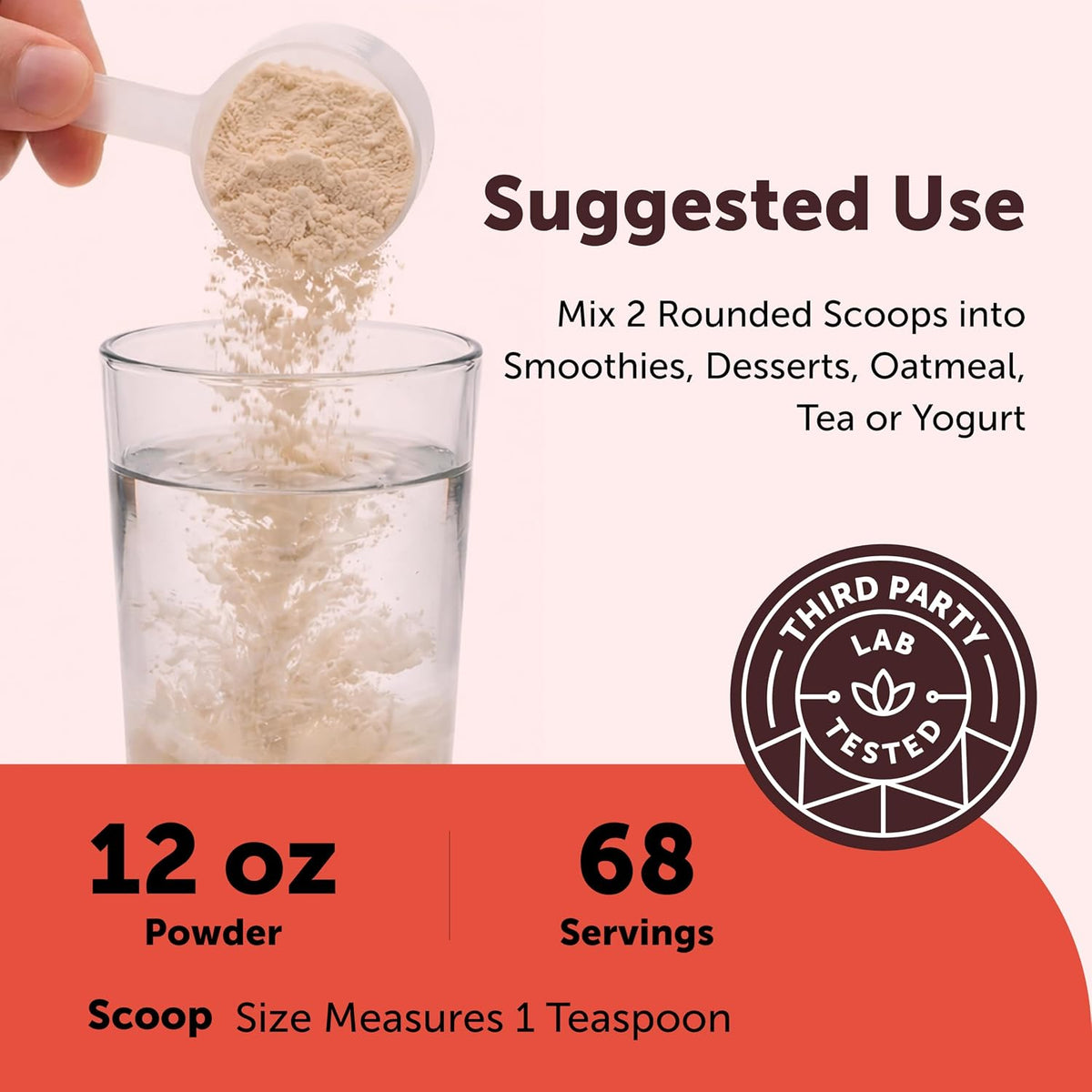 Micro Ingredients vitamin c powder serving scoop demonstration