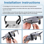 Amanely drone payload clip with adjustable hook mechanism