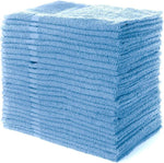 Simpli-Magic 12 pack blue cotton hand towels front view