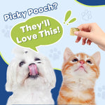 Dog skin and coat health soft chews container display