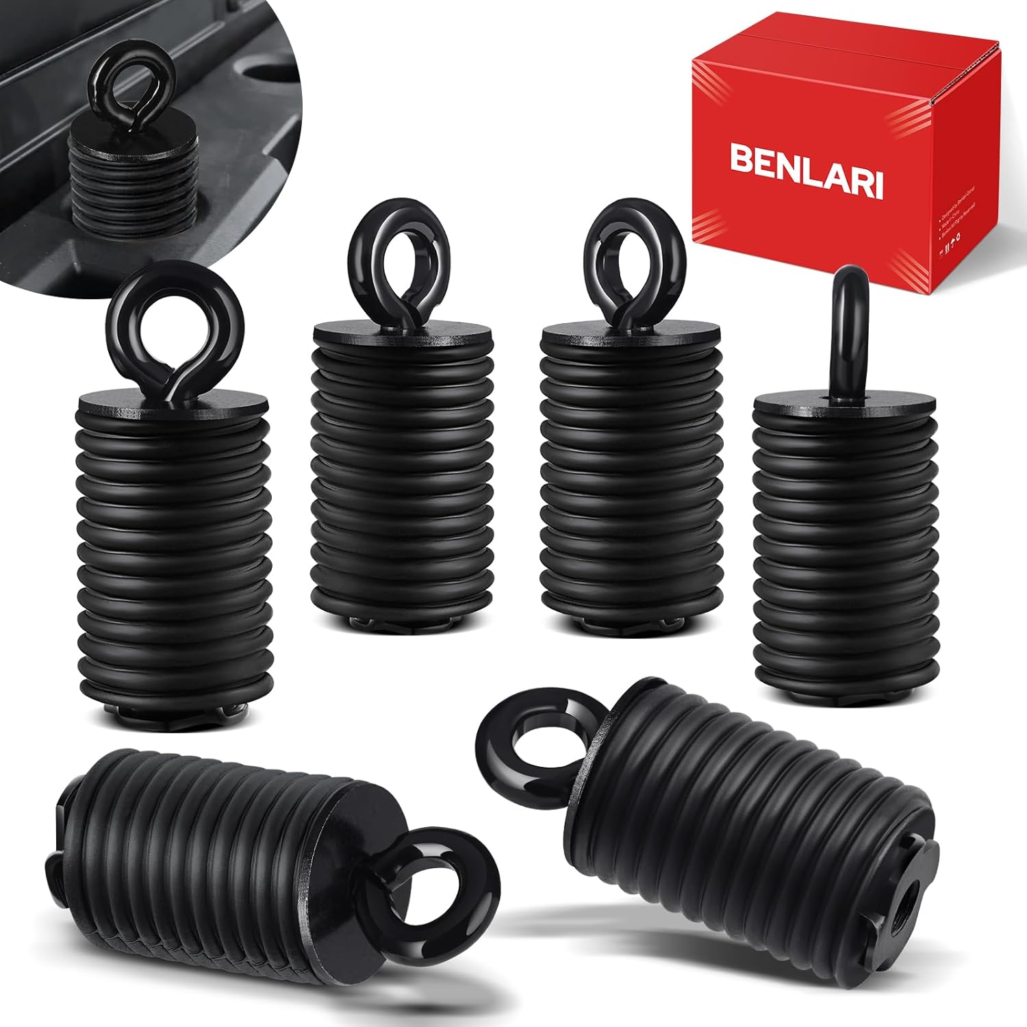 Benlari UTV tie down anchors 1-7/16 inch front view