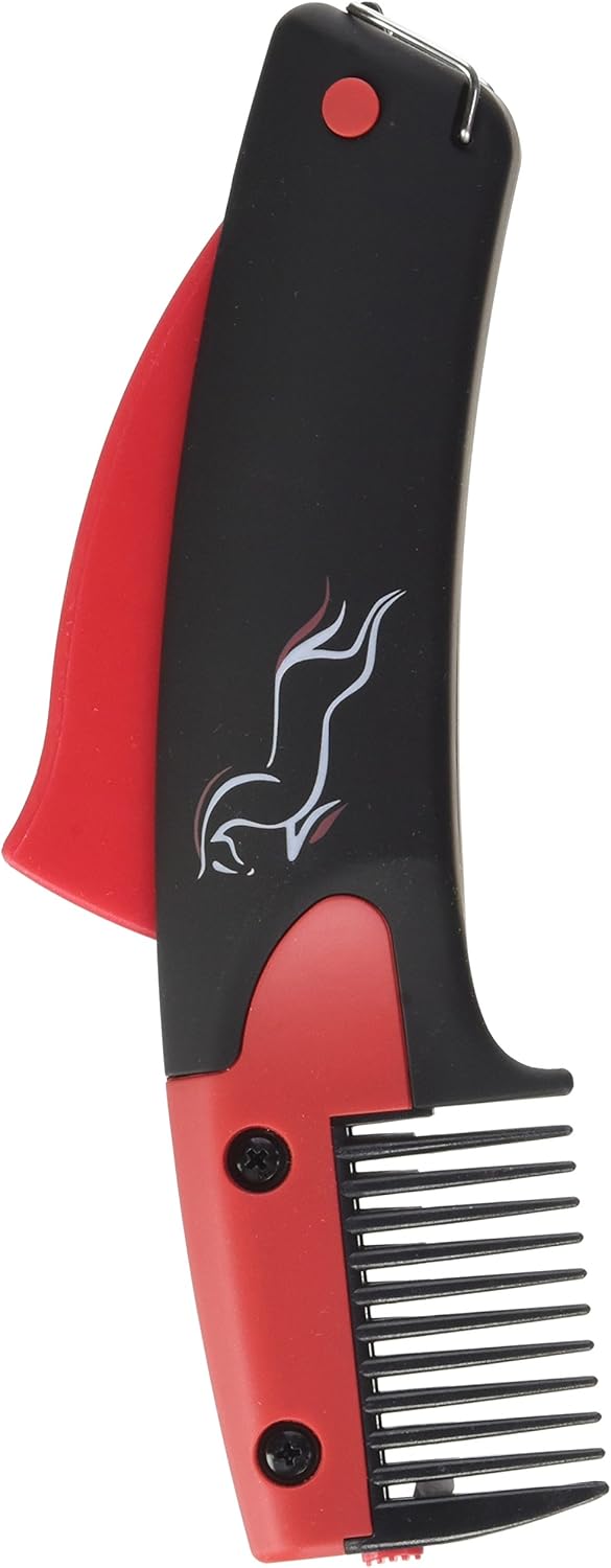 Weaver Leather Solocomb MK III grooming tool front view for humane horse mane thinning