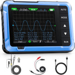FNIRSI DSO-510 handheld oscilloscope front view digital display