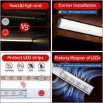 Full set layout of the Cefrank 4-piece V-shape lighting kit