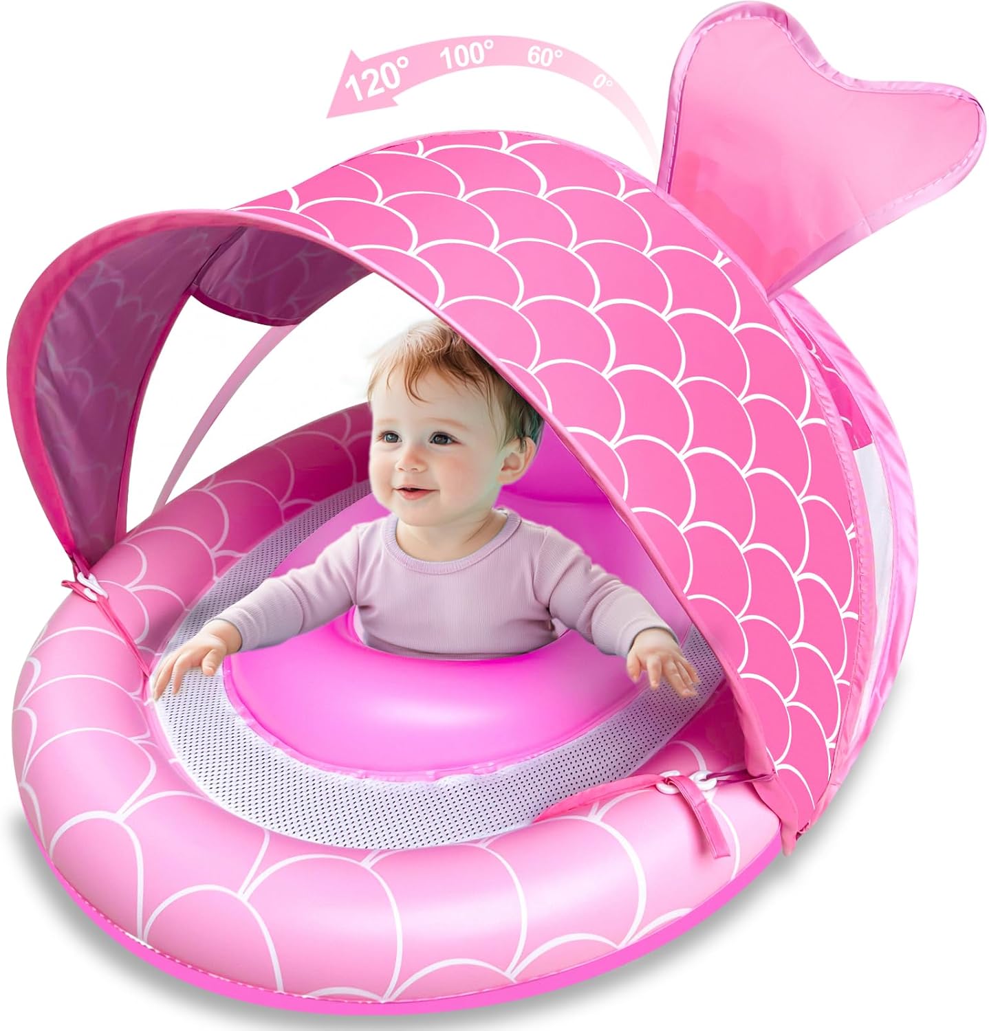 Amenon Baby Float With Canopy Front View