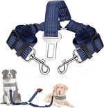 SlowTon Dog Seat Belt, Double Dog Seatbelt Adjustable Vehicle Safety Leash with Elastic Bungee Buffer, Reflective No Tangle Y Shape Two Dog Harness Seat Belt Splitter for Pets Car Trip (Black, M) - Image 11