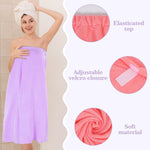 Lloussak microfiber towel wrap in light purple