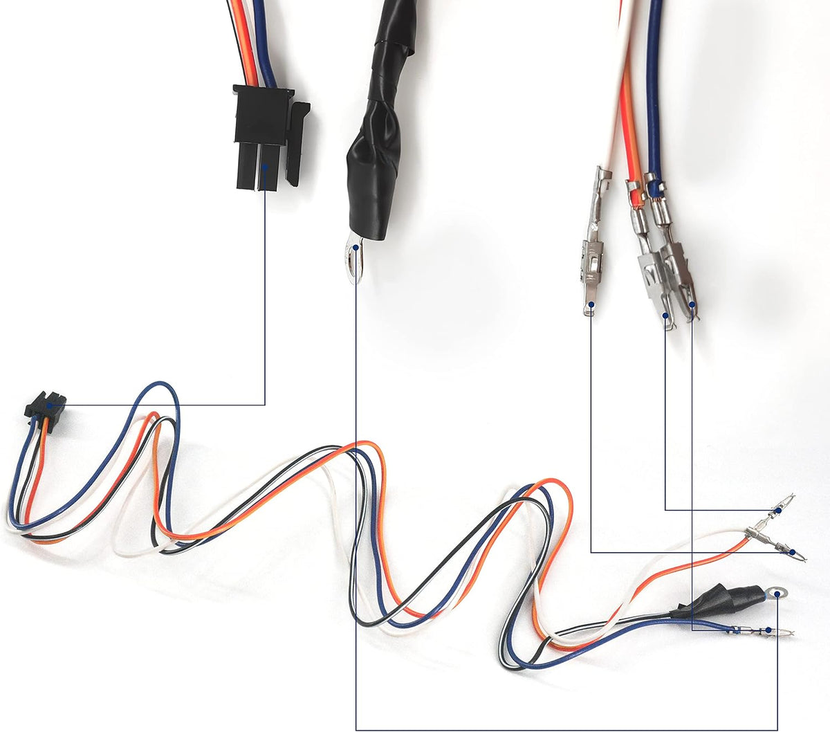 Driver and passenger side tow mirror wire harness pair