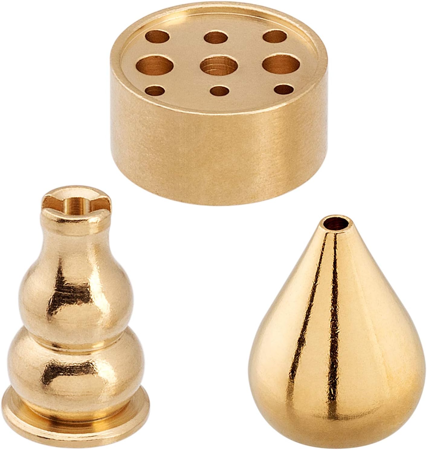 OIIKI Brass Incense Holder, Coil Incense Burner, 3 Styles - Image 1