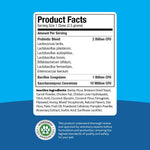 PawSafe daily probiotic soft chews showing nutritional facts and feeding guidelines.
