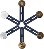 Luxiv 6P pants extender buttons front view with metal finish