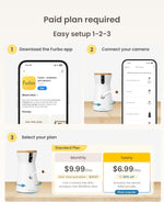 Smartphone application interface showing live tracking video of a pet