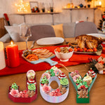 Dulefun decorative Christmas centerpiece cardboard trays