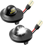 CZC AUTO LED license plate light 2 pack front view showcasing bright white illumination