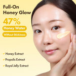 Hydrating Korean facial moisturizer packaging with forty-seven percent propolis extract text.
