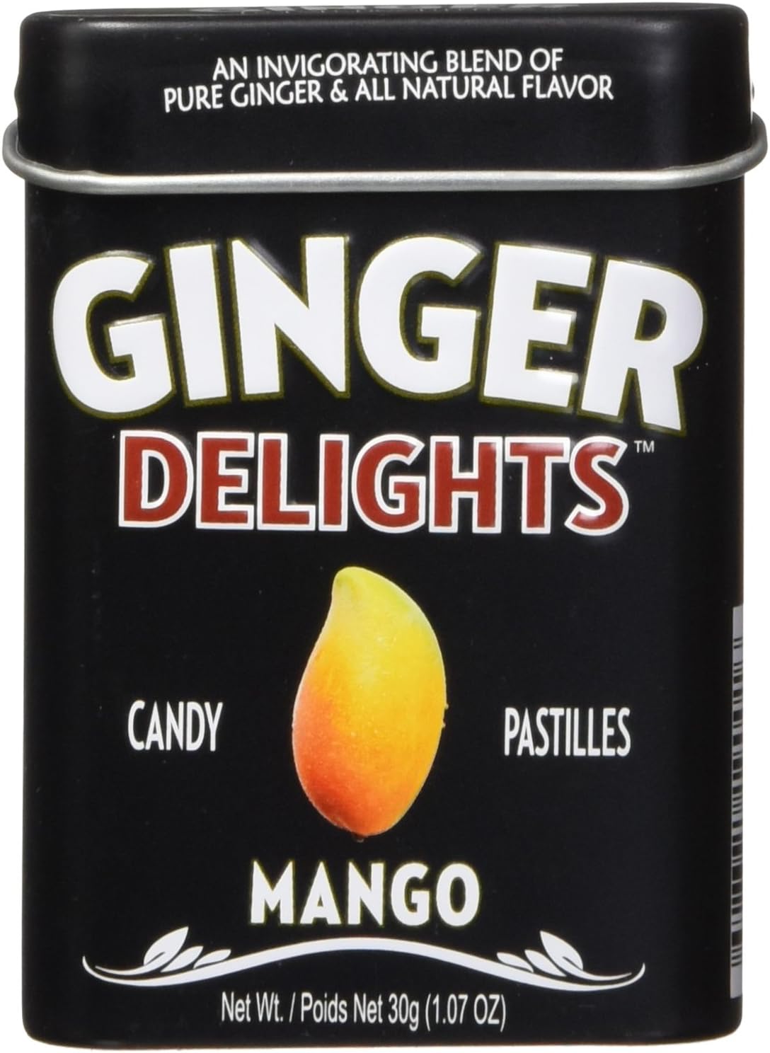 Ginger Delights Four Flavor Variety Pack | Genuine Ground Ginger Root, Natural Flavors | Kosher Certified, Vegan, Gluten Free | Aspartame & Xylitol Free | 30 Count Tin (Pack of 12) - Image 9