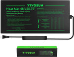 VIVOSUN heat mat power cord detail and MET certification mark