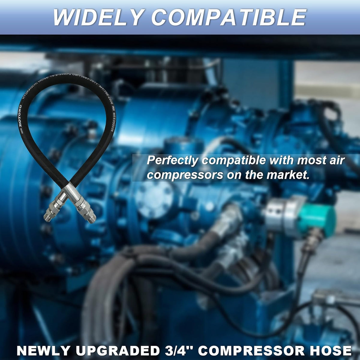YJMKOI high pressure compressor hose swivel fittings close up