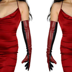 DooWay Women Long Leather Opera Gloves Evening Party Costume Faux Leather Cosplay Dress Accessories 24 inches - Image 11