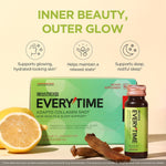 Korean red ginseng and marine collagen wellness drink supplemental facts
