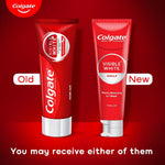 Colgate Visible White 50g sparkling mint variant packaging side angle