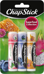 ChapStick Superfood Collection lip balm front view packaging