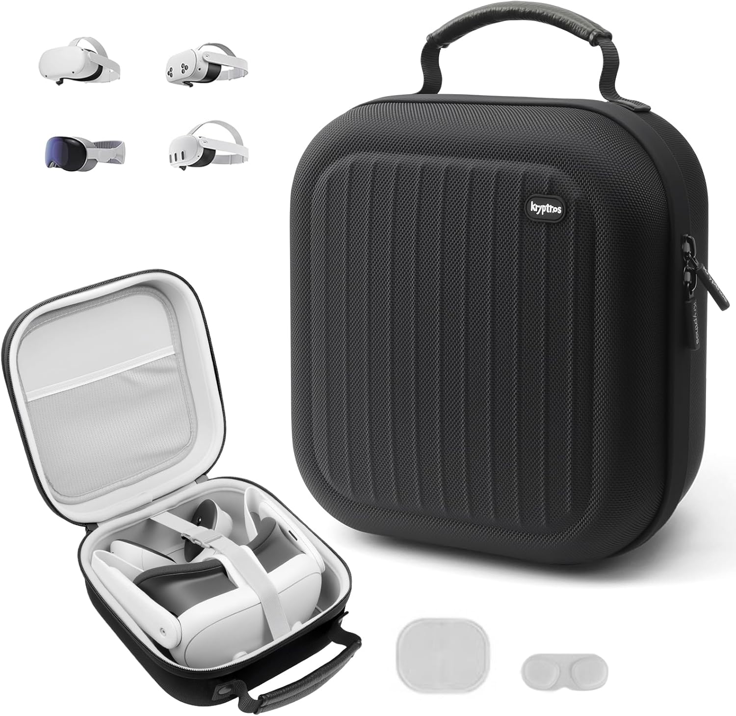 Krypthos hard carrying case for VR headsets front view