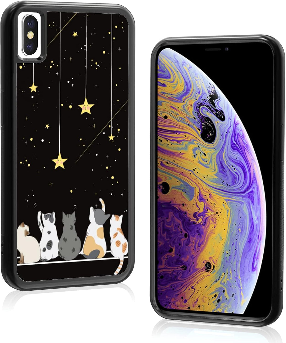 Black Cute Cat Iphone 12/12pro Case - 6.1 Inch Cute Cat Iphone Case, Non-Slip Pattern Design and Shock Absorption, Soft Silica Gel Frame Support Black Phone Case for Teen Girls and Sisters... - Image 15