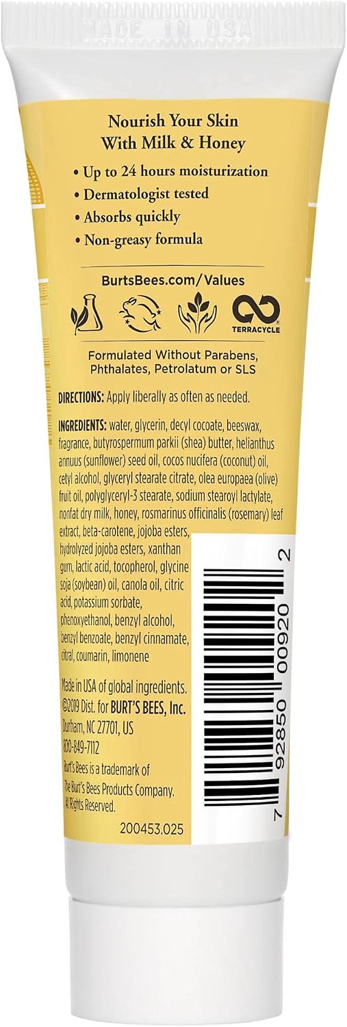 Burt's Bees travel size lotion package angle