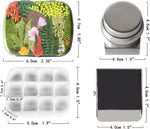 Qianshan mini metal tin box with magnetic clip